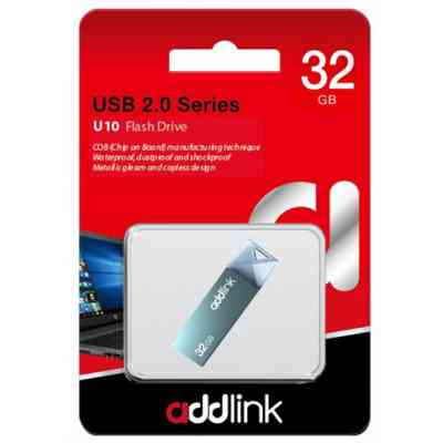 USB флеш накопичувач AddLink 32GB U10 Blue USB 2.0 (ad32GBU10B2) Вінниця