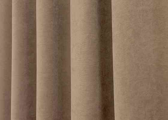 Шторная ткань микровелюр Petek YL цвет капучино 1701ш Киев