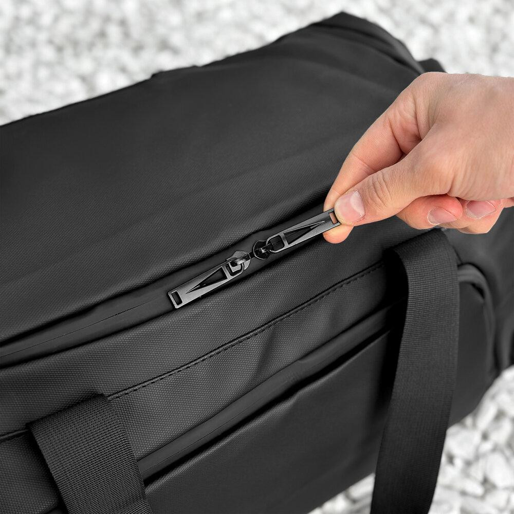 Мужская черная дорожная сумка Pobedov Road Киев - изображение 4