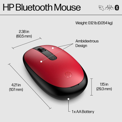 Мишка HP 240 Bluetooth Red (43N05AA) Вінниця - фото 9