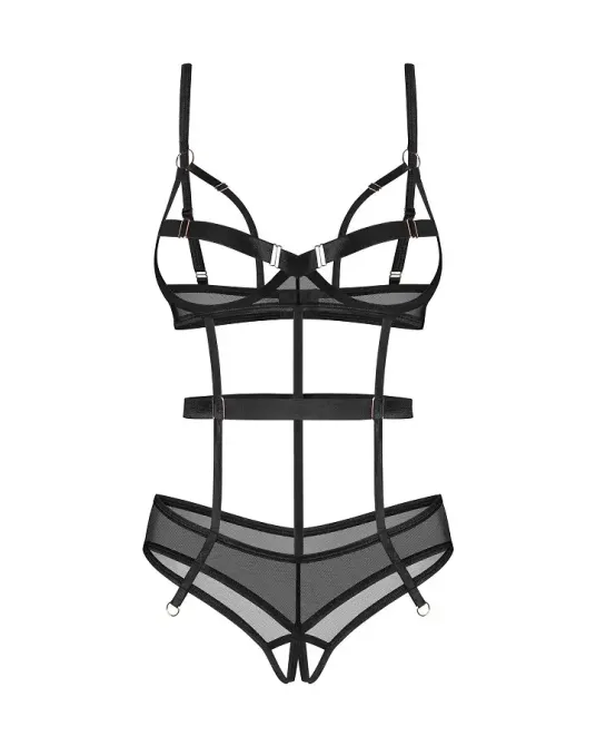 Боді Obsessive Euridia crotchless teddy XL/2XL Львів - фото 4