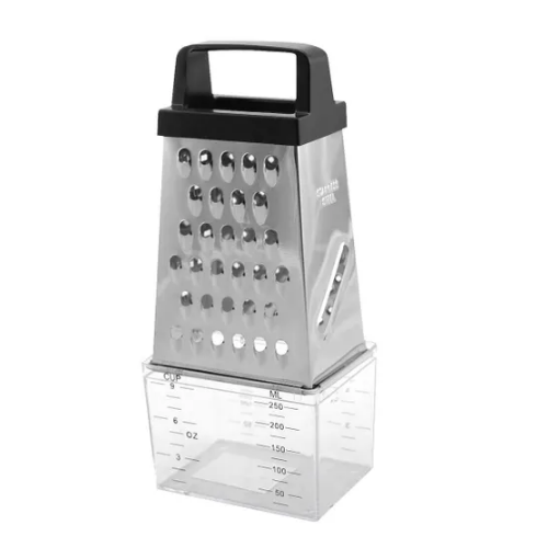 Терка (4 типи лез) з контейнером нержавіюча сталь KAMILLE Житомир - фото 1