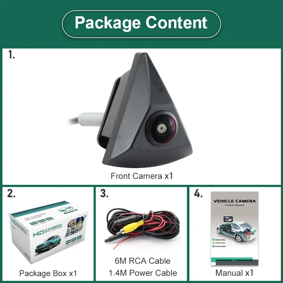 Камера переднего вида для Volkswagen AHD-720P VW-F Винница - изображение 4