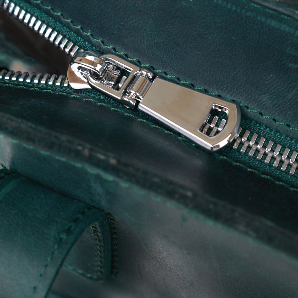 Кожаная винтажная женская сумка Зеленый (SHVIGEL) Киев - изображение 1