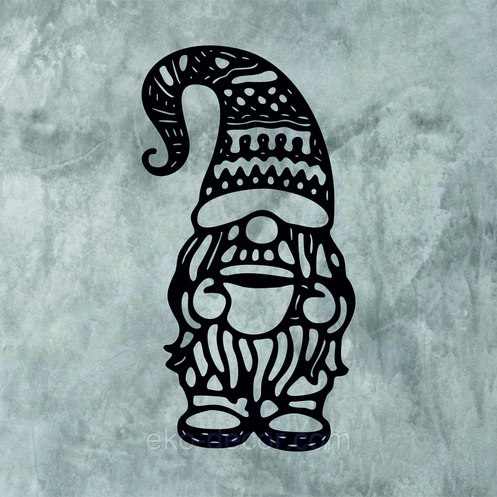 Декоративное настенное Панно «Гном», Декор на стену 110*57 см, Чёрный Киев - изображение 7