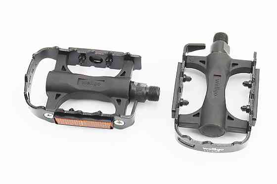 Педалі MTB 9/16" (106x64.5x28.5mm) пластико-алюмінієві, чорні LU-C25 Київ