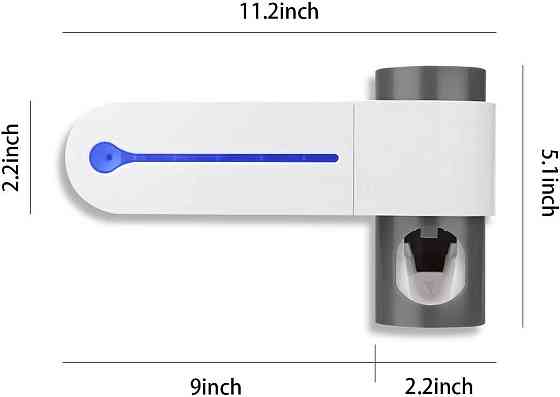 Стерилізатор зубних щіток з УФ лампою і дозатором пасти Київ