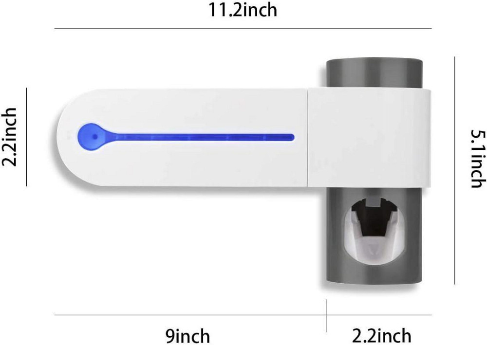 Стерилізатор зубних щіток з УФ лампою і дозатором пасти Київ - фото 2