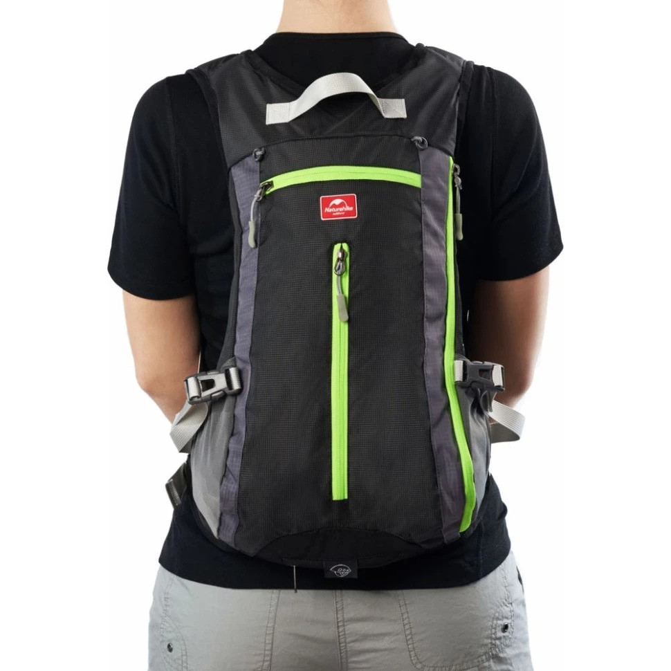 Велорюкзак с чехлом для шлема Naturehike 15 л sky blue NH15C001-B, голубой Киев - изображение 8
