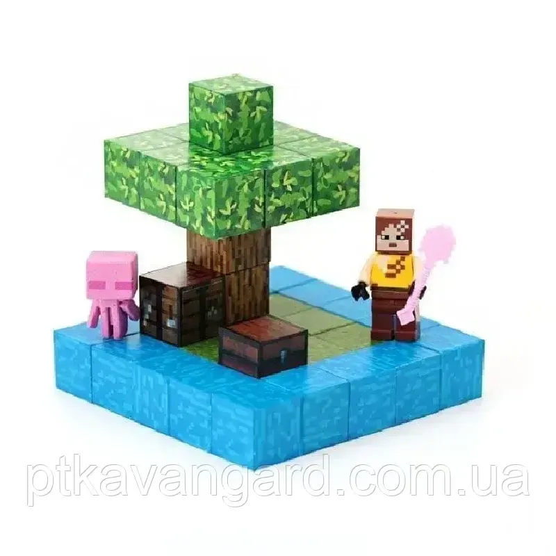Конструктор магнітний майнкрафт 38 кубики магнітні блоки Dream World LZCK 023 Хмельницький - фото 8
