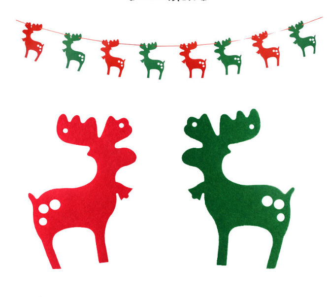 Новогодняя гирлянда Олени 280 см красно-зеленый Киев - изображение 1