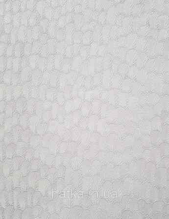 Шпалери метрові вініл на флізелін Erismann Nature soul листя маленькі під луску структурні білі срібло 3д Київ
