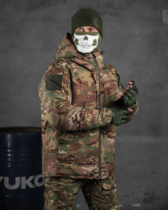 Зимняя водоотталкивающая куртка taslan  мультикам теплосберегающяя подкладка омнихит серебро XL Одесса - изображение 12