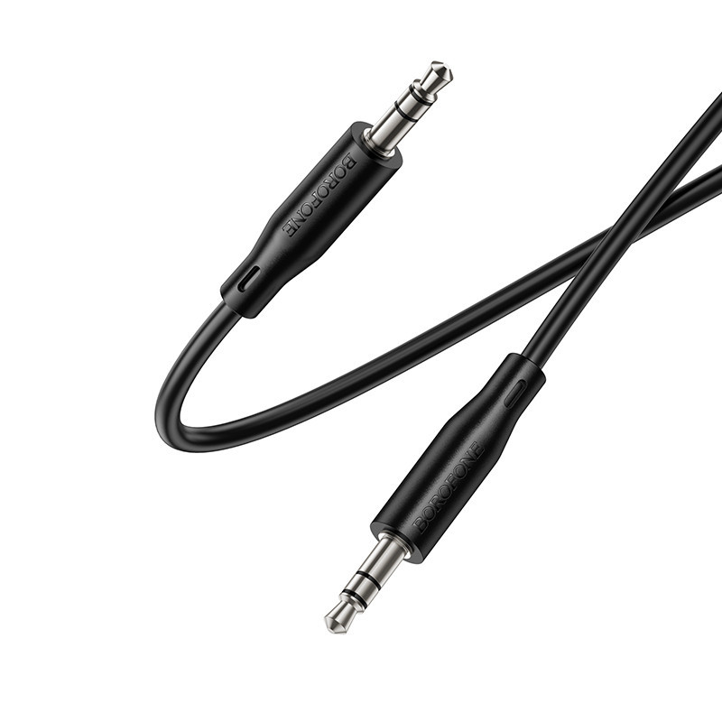 Аудіо кабель BOROFONE BL26 Standard AUX audio cable 1m Black Одеса - фото 4