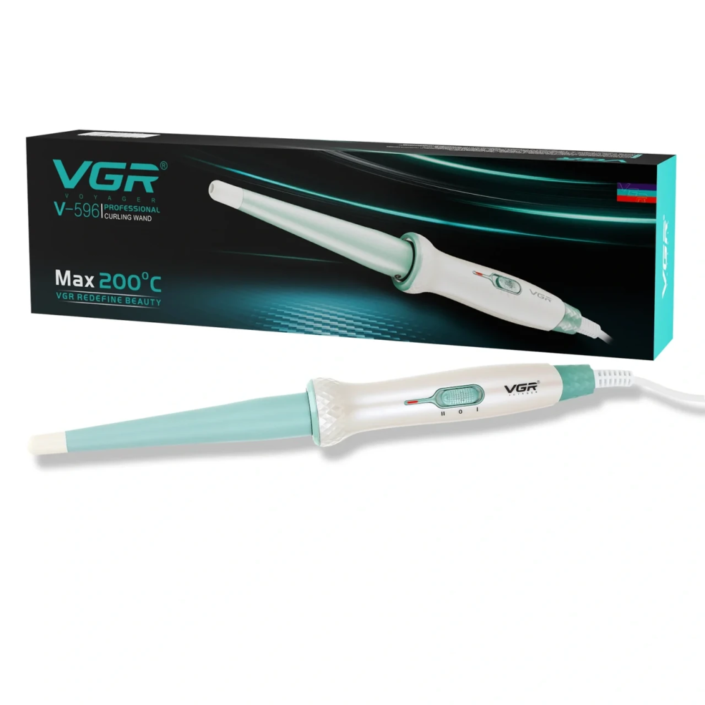 Конусна плойка для волосся з керамічним покриттям VGR V-596 Київ - фото 5