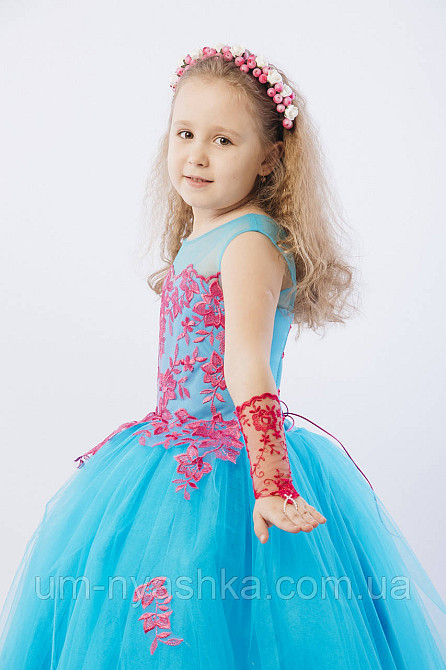 Длинное нарядное платье Кружево на 5-7 лет Кривой Рог - изображение 5