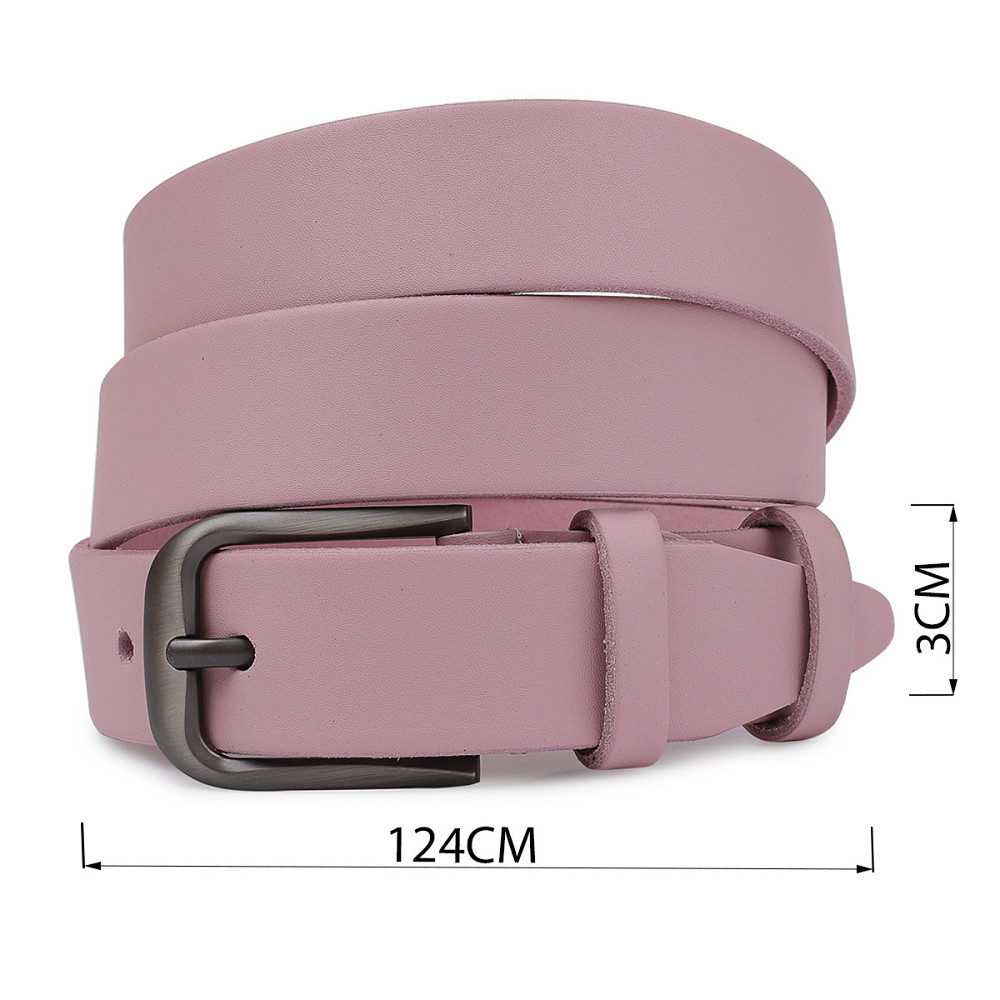 Женский кожаный ремень Vintage 20778 Розовый Киев - изображение 3