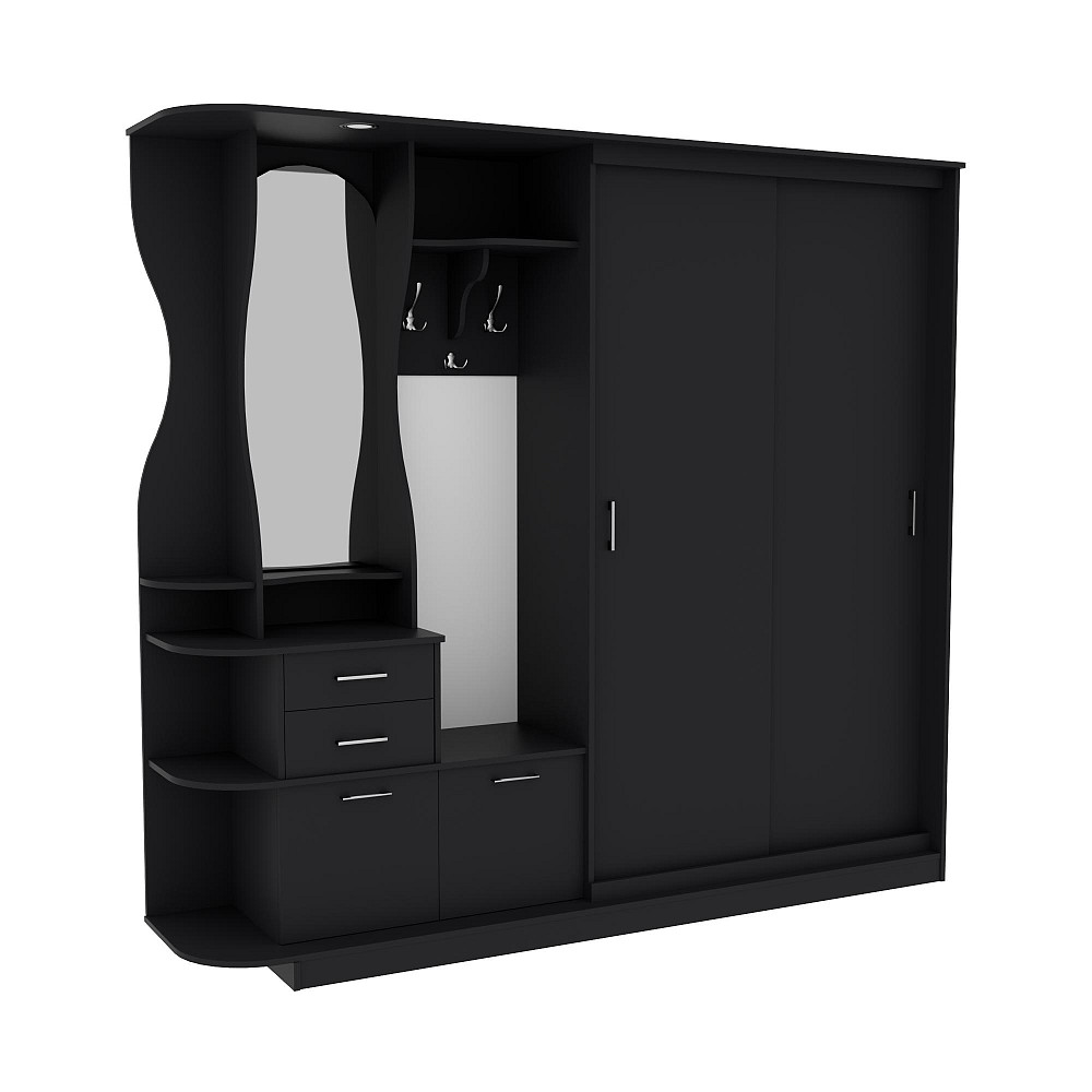 Прихожая Люкс-купе LUX, Антрацит, 2200/400/2100 Львов - изображение 1