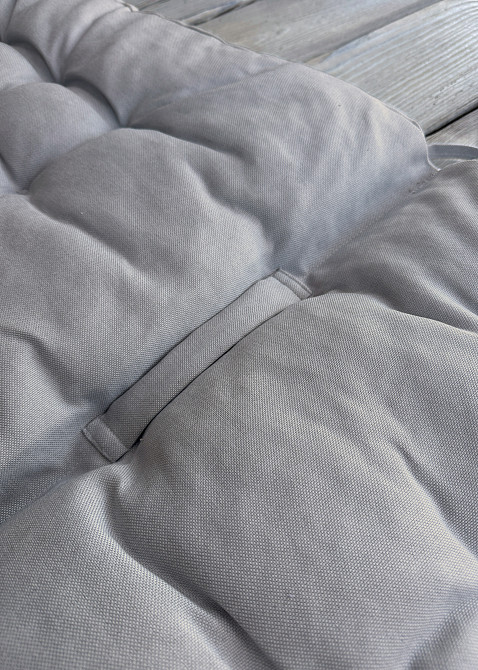 Подушка для стільців (50x120х8 см) подвійна Decorator Sawana колір світло-сірий 84-139 Київ - фото 6