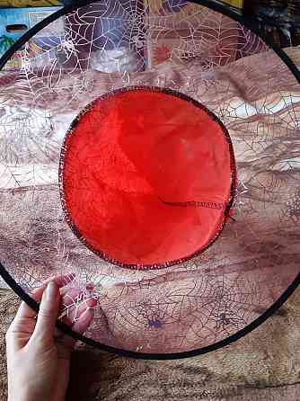 Хеловін декор обруч З дефектом one size червоний Київ