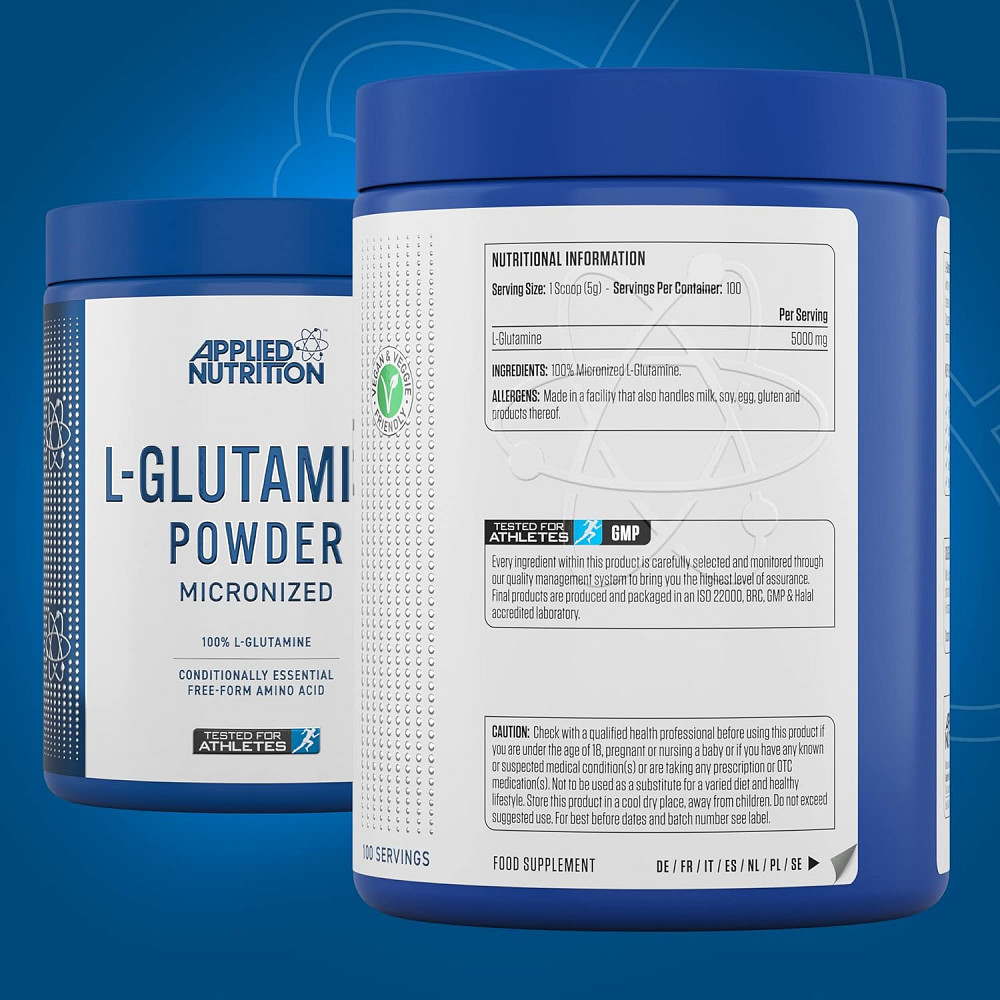 L-глютамин Applied Nutrition L Glutamine Powder Unflavoured (500g - 100 Servings) Луцк - изображение 2