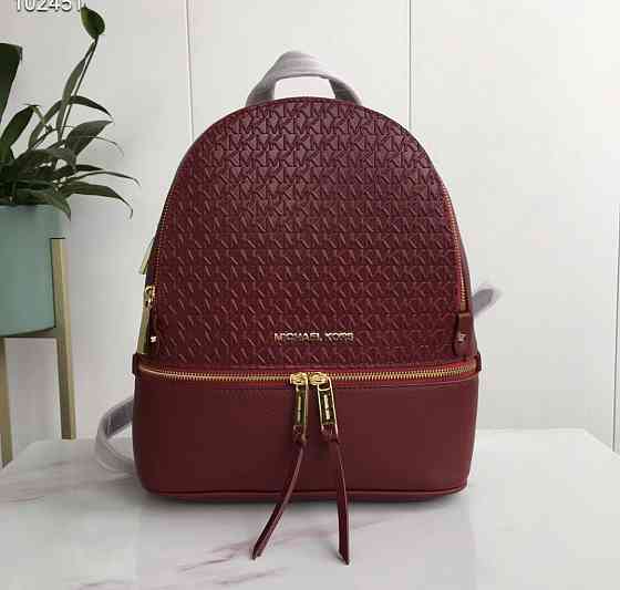 Женский рюкзак Michael Kors Rhea Zip G Bordeaux Lux Киев