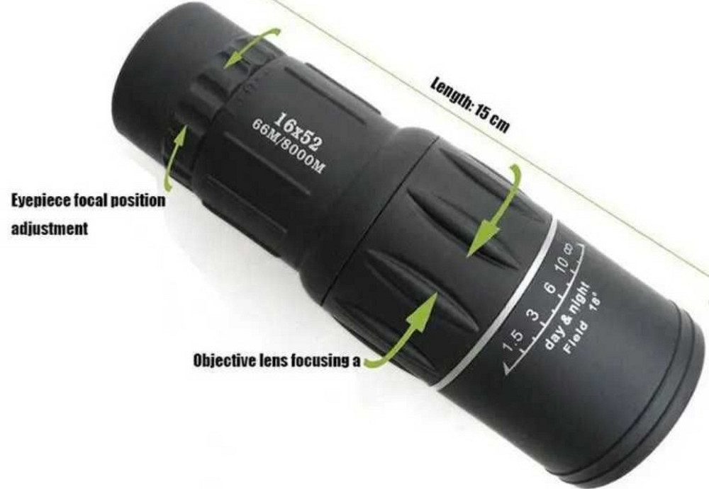 Монокуляр Bushnell 16x52 компактний з подвійною. Київ - фото 4