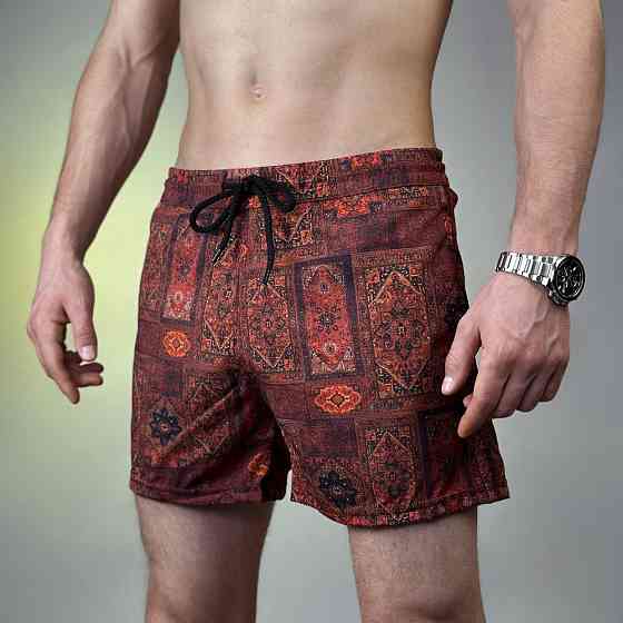 Принтовані чоловічі шорти для плавання Pobedov Pool day Kovrу Київ