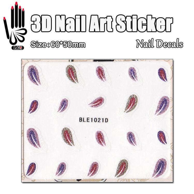 Наклейки для ногтей BLE1021D Киев - изображение 1