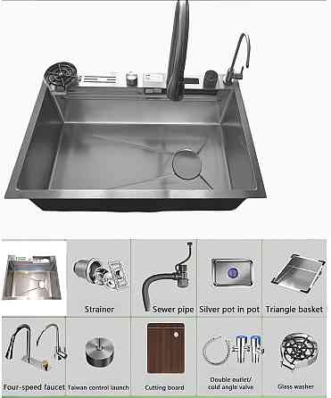 Кухонна раковина водоспад Willda, кухонна мийка водоспад ручної роботи 75х46х22 (529430462) Київ