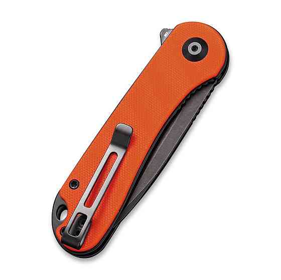 Ніж складаний кишеньковий Civivi Elementum, (7.5 см) чорне лезо D2 / G10 помаранчевий Київ