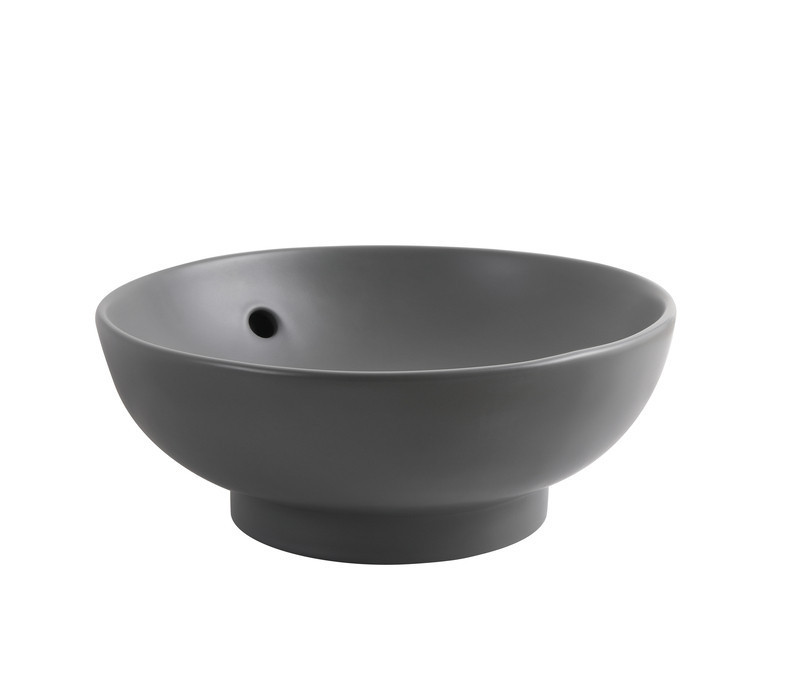 Раковина накладна Mixxus Premium TOPPER-0201 GRAY 410x410x165mm з переливом   ( MP6649 ) 34726 Харьков - изображение 4