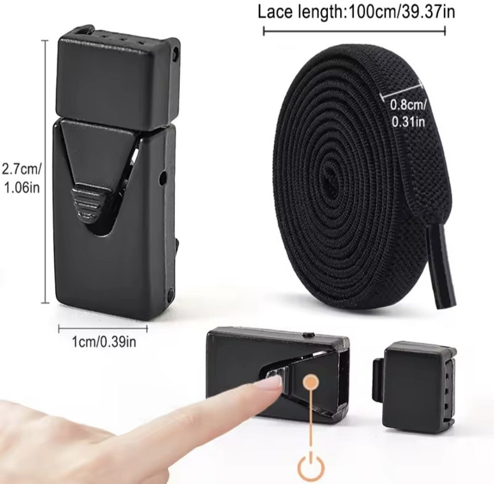 Еластичні шнурки без зав'язок з металевими застібками в колір Смела - изображение 2