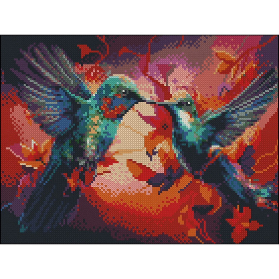 Алмазна мозаїка без підрамника "Колібрі" ZAV3040-46, 30х40 см Вінниця - фото 1