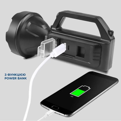 Фонарь Quantum Tracker 3W LED+COB з функцією Power Bank (QM-FL1063) Винница - изображение 6
