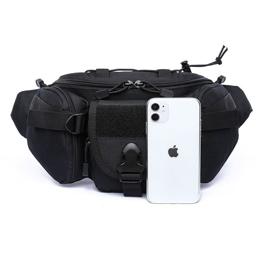 Чоловіча сумка рюкзак слінг, Нагрудна чоловіча сумка тактична чорна Нагрудна тактична тканинна DB-49 Івано-Франківськ - фото 6