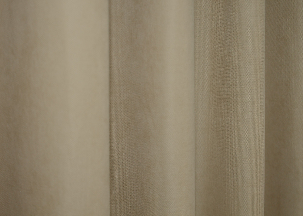 Комплект коротких штор VR-Textil Микровелюр SPARTA № 1192ш Бежевый 130х170 см 2 шт (35-0113) Киев - изображение 7