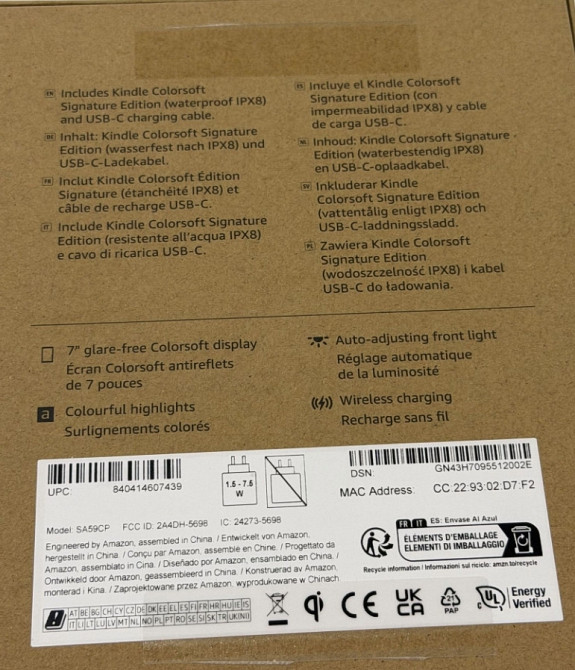 Электронная книга с подсветкой Amazon Kindle Colorsoft 32Gb. Харьков - изображение 1