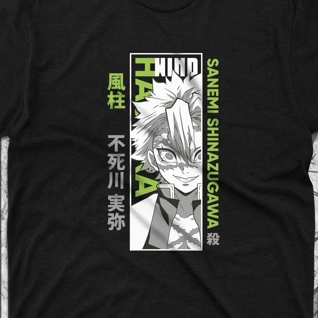 Футболка для подростка мальчика с принтом Клинок, рассекающий демонов Санемі Шинадзугава Размер 160 Anime10402 Днепр - изображение 4