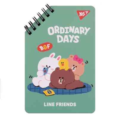Блокнот Yes Line Friends 95 х 145 60 аркушів (151757) Вінниця