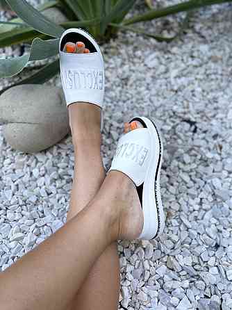 teona Шльопанці жіночі TEONA 132 білі (літо, шкіра натуральна) (4105) Коломия