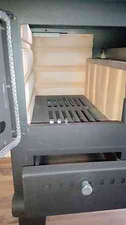 Піч-кухня на дровах Hosseven 4014 з духовкою та варильною поверхнею 8 кВт до 60 м2 опалювально-варильна піч Туреччина Київ