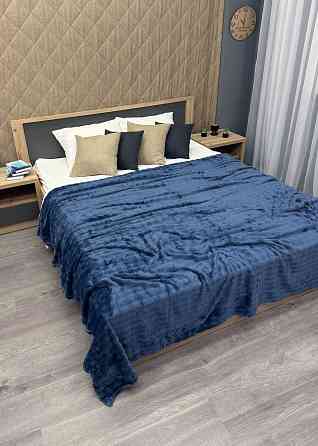Плед-покривало 200х230 см (+-5см) Soft Night Синій (87-137) Київ