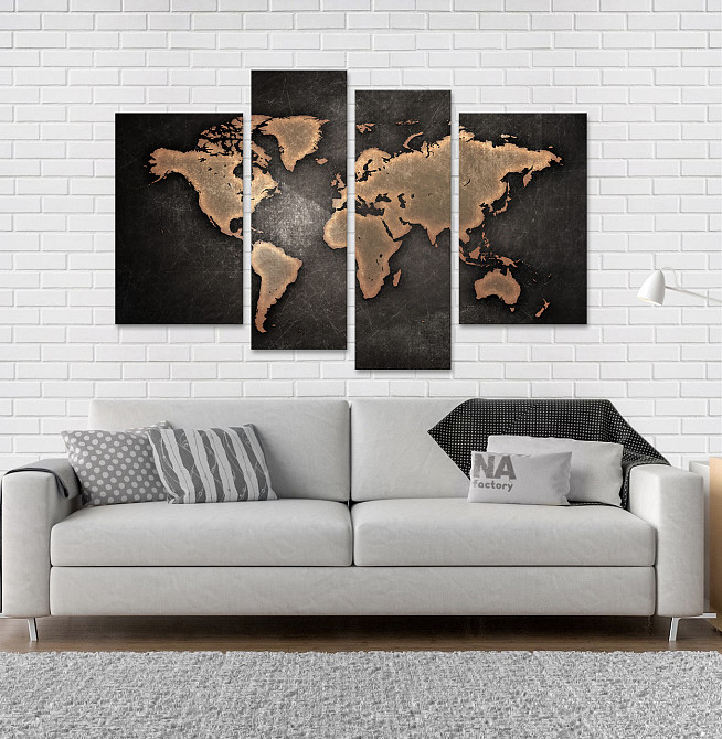 Модульна картина Карта Світу Art-100_4 Київ - фото 2