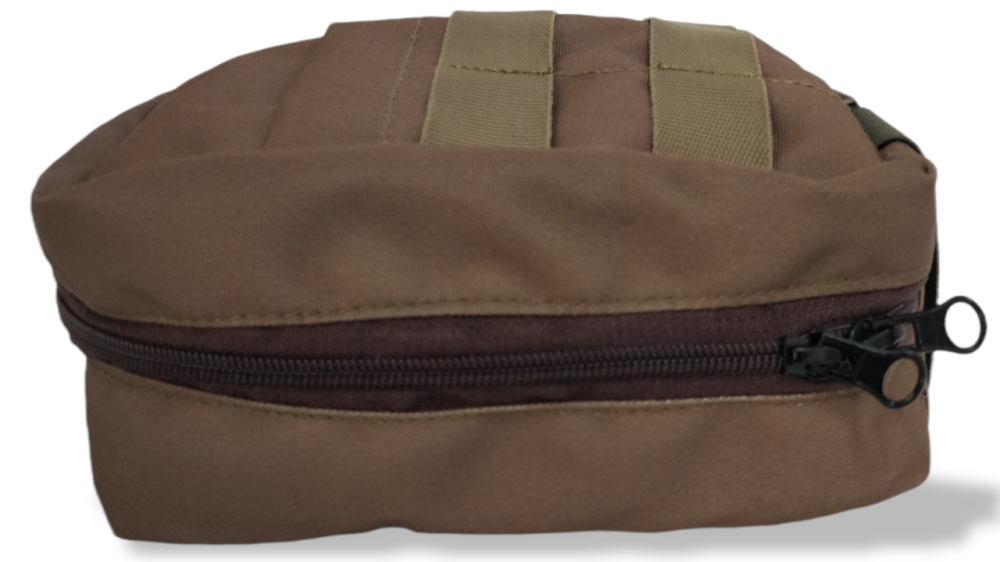 Подсумок универсальный на змейке койот аптечка армейская на молнии с креплением молли Одесса - изображение 6