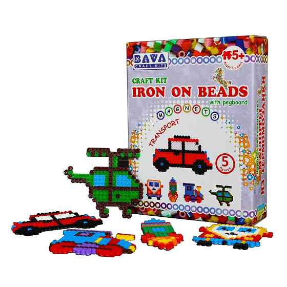 Набір для творчості "Магніти з термомозаїки без планшета "Транспорт" TM-019 Вінниця