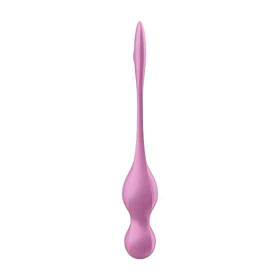 Вагинальные смарт-шарики с вибрацией Satisfyer Love Birds 1 Connect App Pink, 78 г Sex Aura Киев