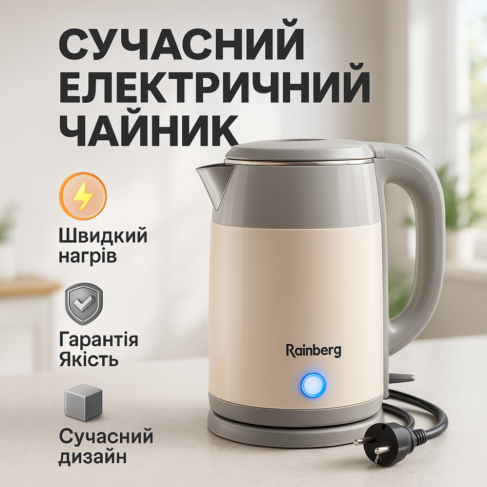 Чайник для дому зручний, Чайник для побутового використання Зручний електричний кухні LJ-14 Львів - фото 15