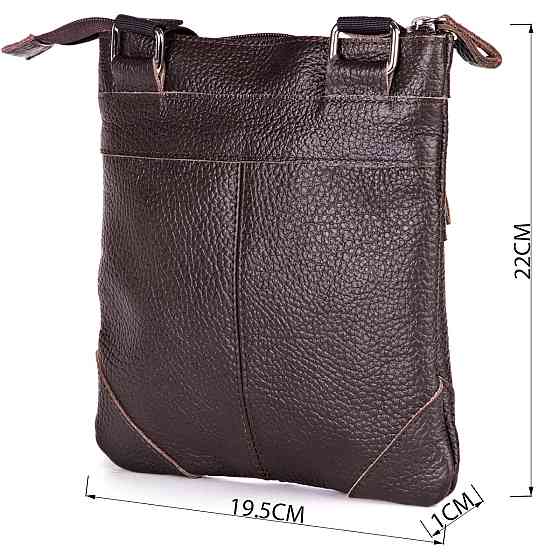 Cумка SHVIGEL 11014 из натуральной кожи Коричневая Киев