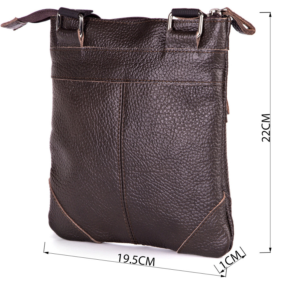 Cумка SHVIGEL 11014 из натуральной кожи Коричневая Киев - изображение 3